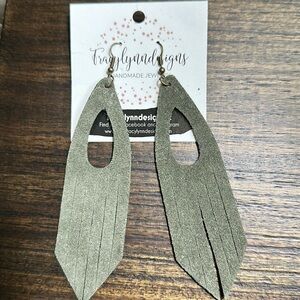 NWT Leather Earrings